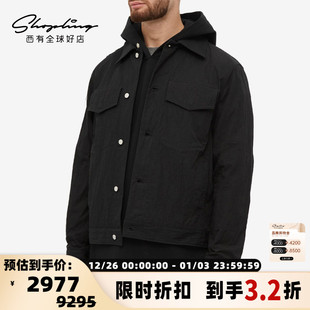 系带设计感夹克外套银泰百货 CRAIG 男士 秋冬款 301596 GREEN