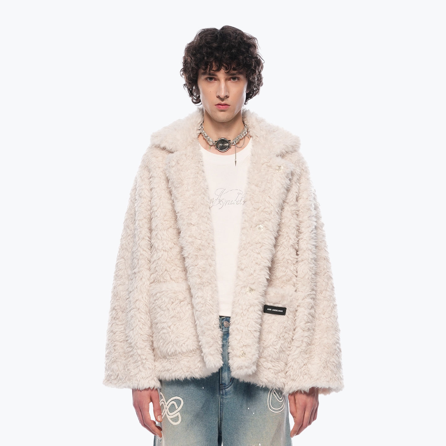 ANN ANDELMAN  秋冬新款男女同款立领毛毛外套银泰百货 301286