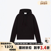 AMI 301604 休闲连帽卫衣银泰百货 PARIS 刺绣logo抽绳袋鼠兜男士