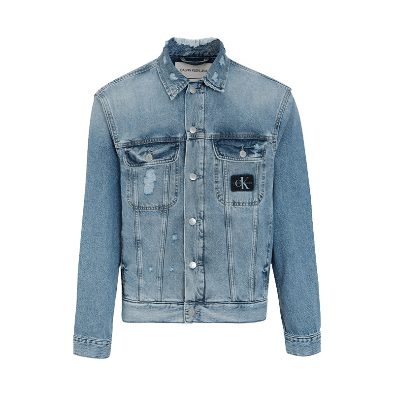 Calvin Klein/CK 男士logo复古牛仔夹克外套189303