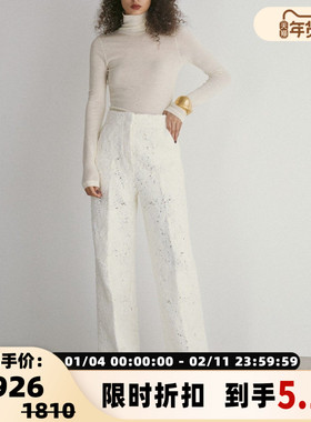 RECTO  秋冬新款女士羊毛时尚气质高领针织上衣毛衣银泰百货