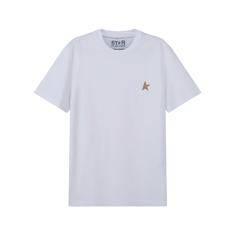 Golden Goose黄金鹅 男士Star Collection圆领短袖T恤银泰 300095