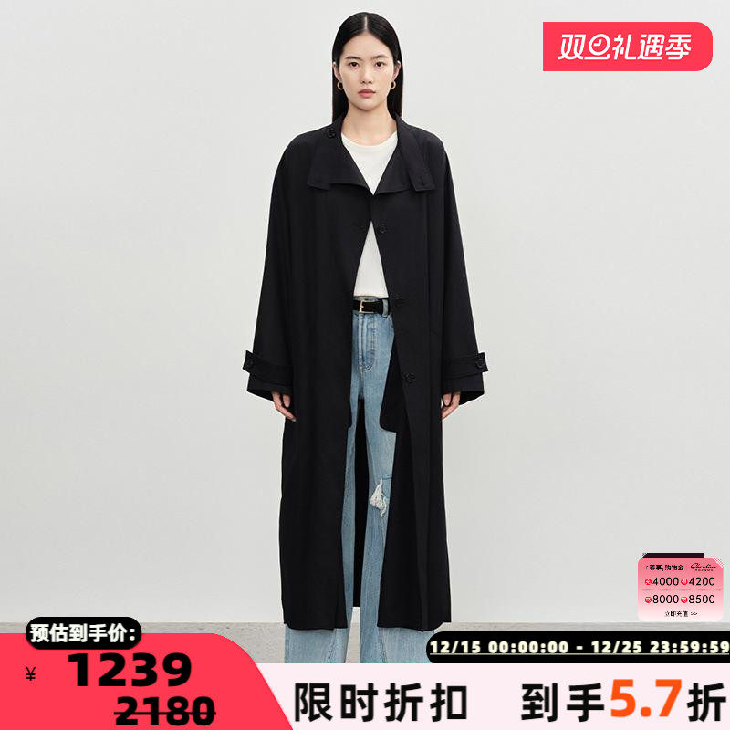 CONCISE中长款风衣银泰百货