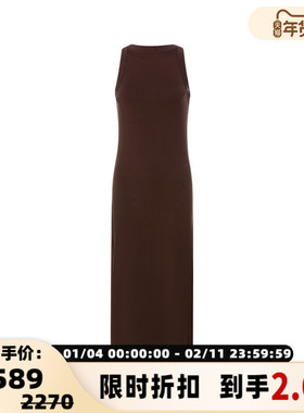 Ninety Percent 春季新款女士日常休闲显瘦修身背心长连衣裙