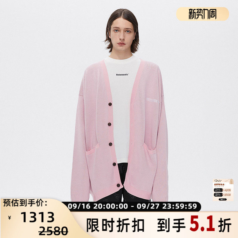 VETEMENTS秋冬情侣毛衣开衫图片