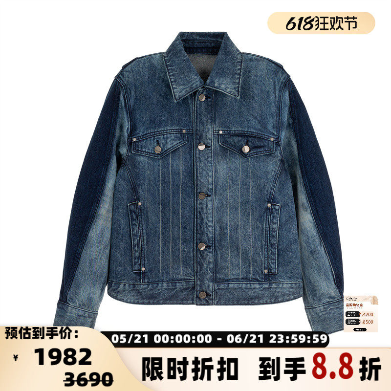 ADER ERROR棉质新款男士牛仔夹克外套(水洗产品)银泰百货 301574