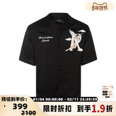 休闲正肩短袖 衬衫 夏季 天使图案印花男士 折扣 REPRESENT