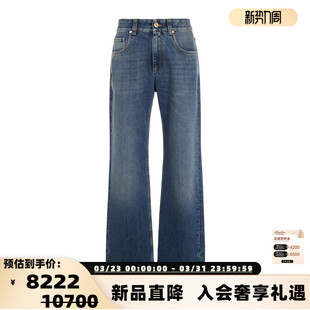 BRUNELLO 显瘦银泰 CUCINELLI 直筒水洗牛仔裤 301574 女士经典