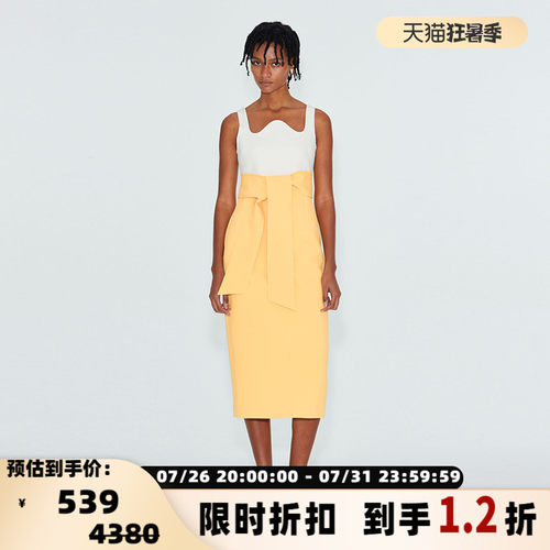 RECTO女士优雅气质简约无袖高腰