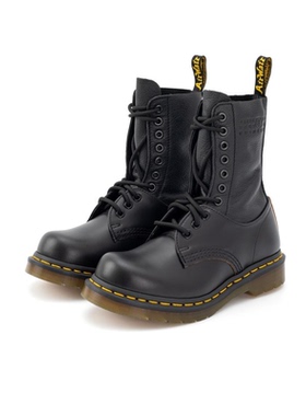 MM6经典男女款牛皮革系带中筒马丁靴 银泰百货精品301574