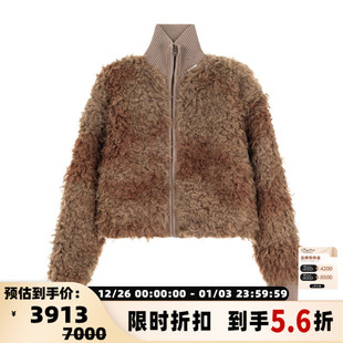 ACNE 女士褐色保暖立领外套银泰百货精品301574 STUDIOS