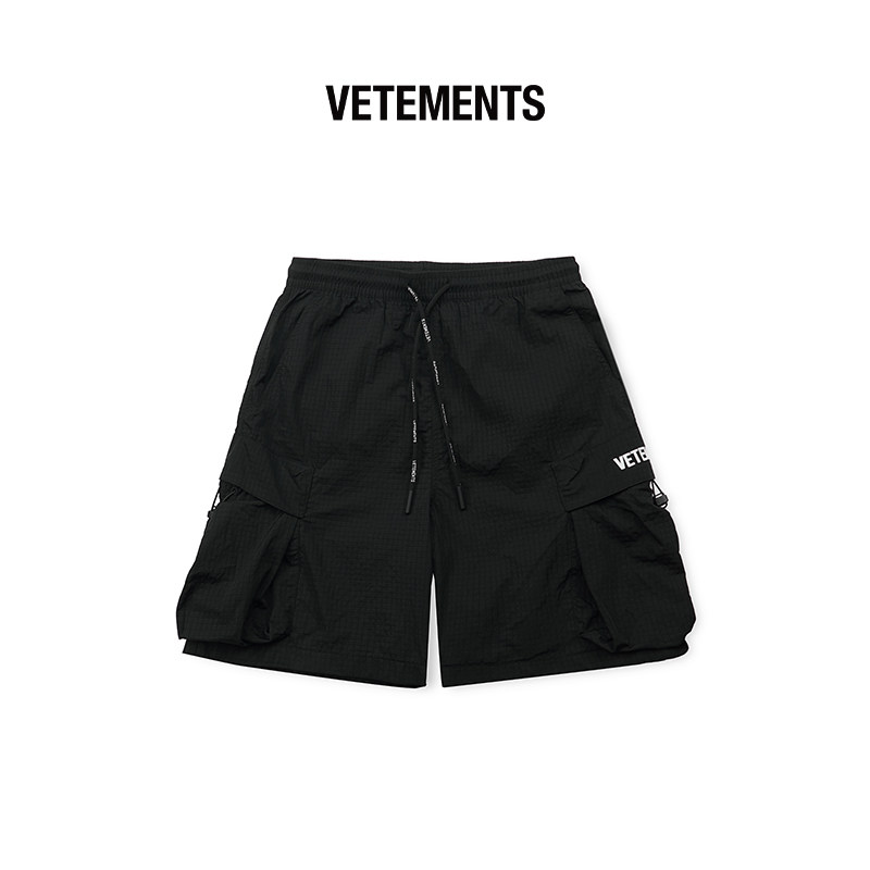 VETEMENTS 男女中性新款亮光提花设计工装梭织短裤银泰百货301446,男装,短裤,淘宝优惠券,粉丝福利购,淘宝优惠卷