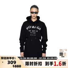 【折扣】YCH 字母图案装饰女士连帽卫衣