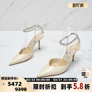 银泰百货精品 Jimmy 高跟鞋 85尖头细跟凉鞋 301596 Choo女士SAEDA