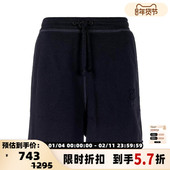 银泰百货精品 GANNI 秋冬女士黑色系绳棉质休闲短裤 301574