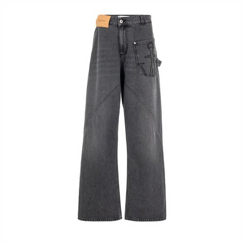 JW ANDERSON 男士纯色阔腿牛仔裤(水洗产品)银泰百货精品 301574