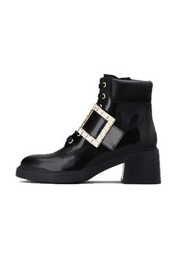 Roger Vivier/罗杰维维亚女 Viv's Rangers 真皮束带短靴女300175