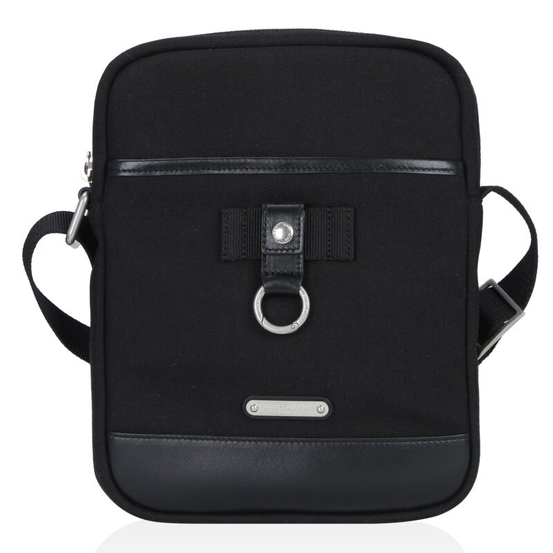 saint laurent圣罗兰 YSL PARIS 男士黑色斜挎包 300105