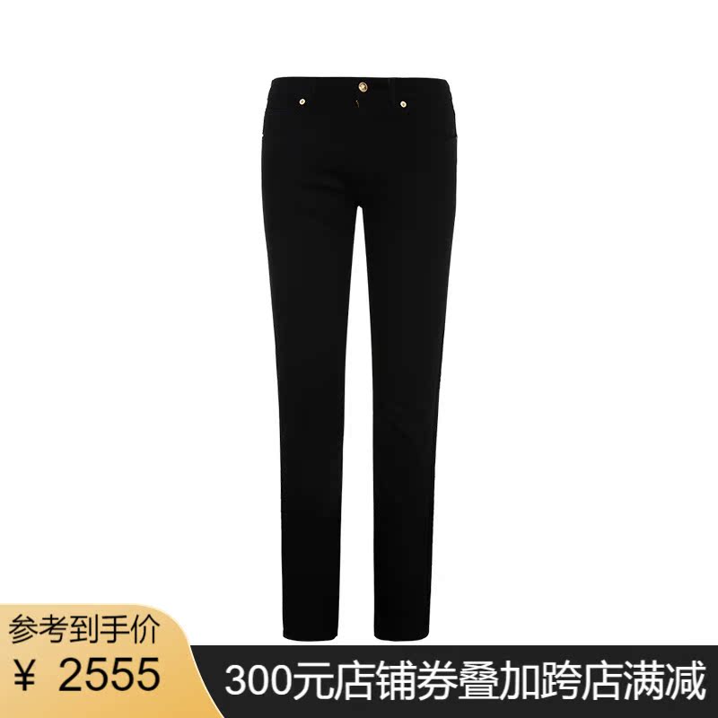 GIANNI VERSACE 黑色男士休闲牛仔裤