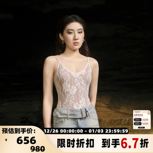 辣妹蕾丝连体衣吊带背心银泰百货 Dear 夏季 潮流新款 301594 Alien