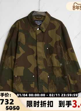 ETUDES 潮流时尚男士迷彩休闲夹克外套银泰百货精品 301596