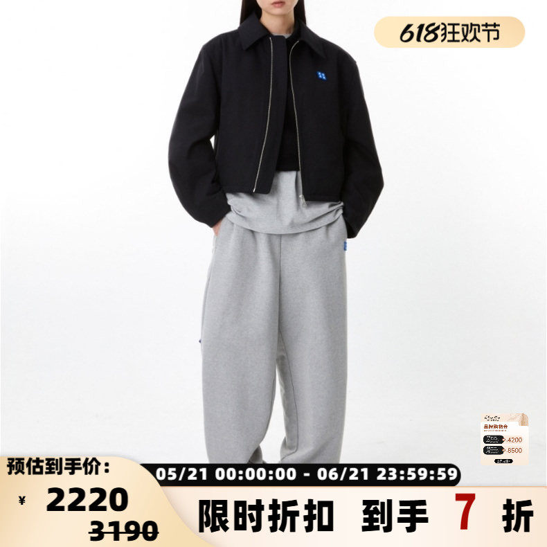 ADER ERROR 秋冬新款男女同款翻领拉链夹克银泰百货 301574