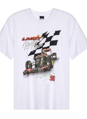 LMC 新款男士休闲赛车印花短袖圆领T恤银泰百货精品 301574