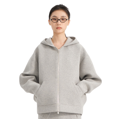 concise-white太空棉拉链外套