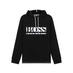 Boss雨果博斯 LOGO刺绣银泰 男士 卫衣运动衫 300095 连帽长袖 Hugo