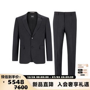 银泰 Hugo black系列羊毛单排扣西服套装 男士 300095 Boss雨果博斯