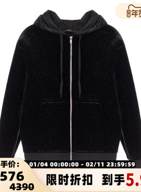 pushBUTTON 日常休闲女士拉链连帽长袖卫衣银泰百货301574