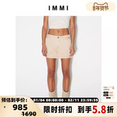 IMMI 女士水洗牛仔工装 短裙裤 设计师品牌 水洗产品 300124
