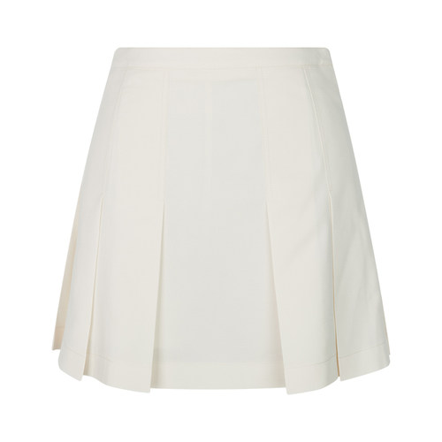 RECTO高腰经典休闲百褶A字裙