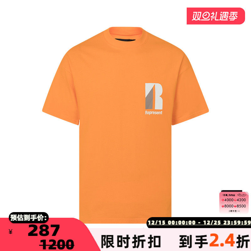 REPRESENT男士圆领短袖T恤