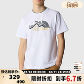 NORTH 黑色小徽标圆领短袖 FACE 北面THE 春夏新款 男士 T恤 300217