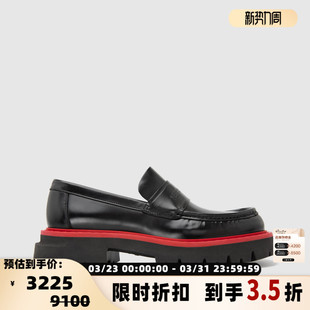乐福鞋 牛皮革拼色厚底皮鞋 301604 秋冬男士 FERRAGAMO菲拉格慕