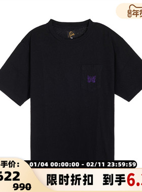 Needles春夏男士时尚休闲短袖圆领T恤银泰百货精品 301574