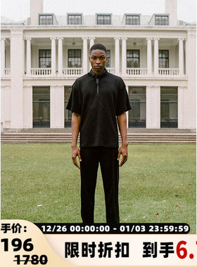 The Last Redemption刘雯同款 男女同款华夫格褶边长裤 301460