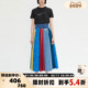 ANDERSSON 301596 T恤银泰百货精品 BELL 女士棉质休闲圆领短袖