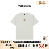 VETEMENTS 301446 T恤银泰百货 男女同款 萌宠图案重磅纯棉印花短袖