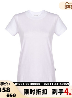 SHORT SENTENCE/短句休闲女士纯色圆领短袖T恤上衣银泰百货301574