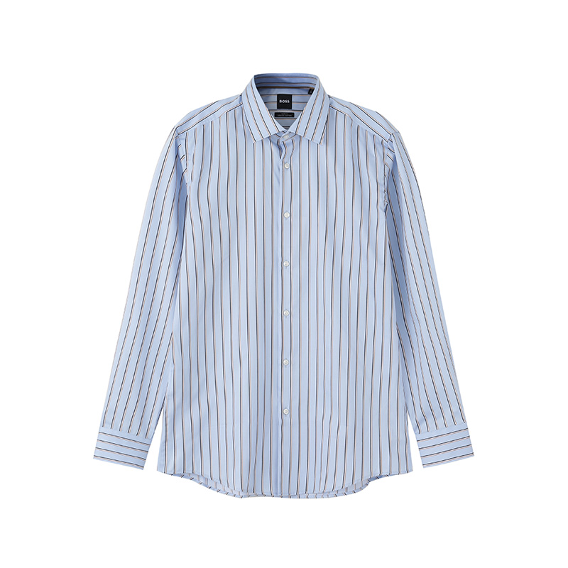 HugoBoss环保面料修身长袖衬衫