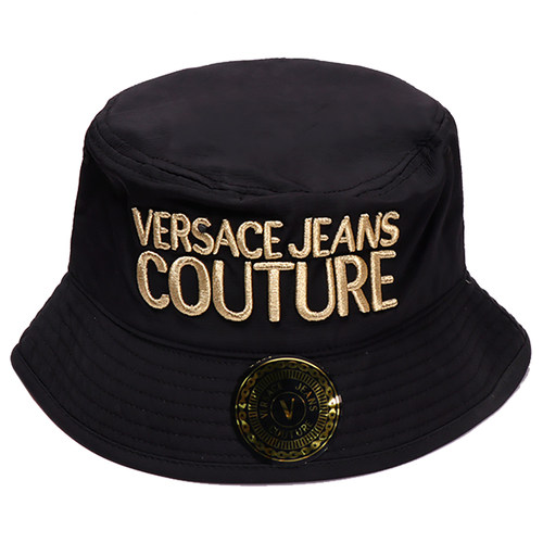 范思哲Versace Jeans Couture 女士金色刺绣徽标渔夫帽子300154