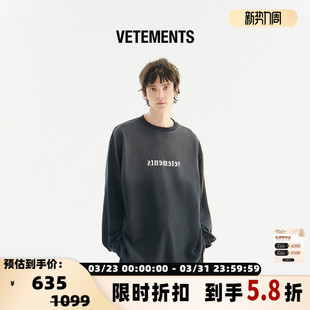T恤卫衣银泰百货 VETEMENTS 渐变色长袖 时尚 301446 秋冬男女同款