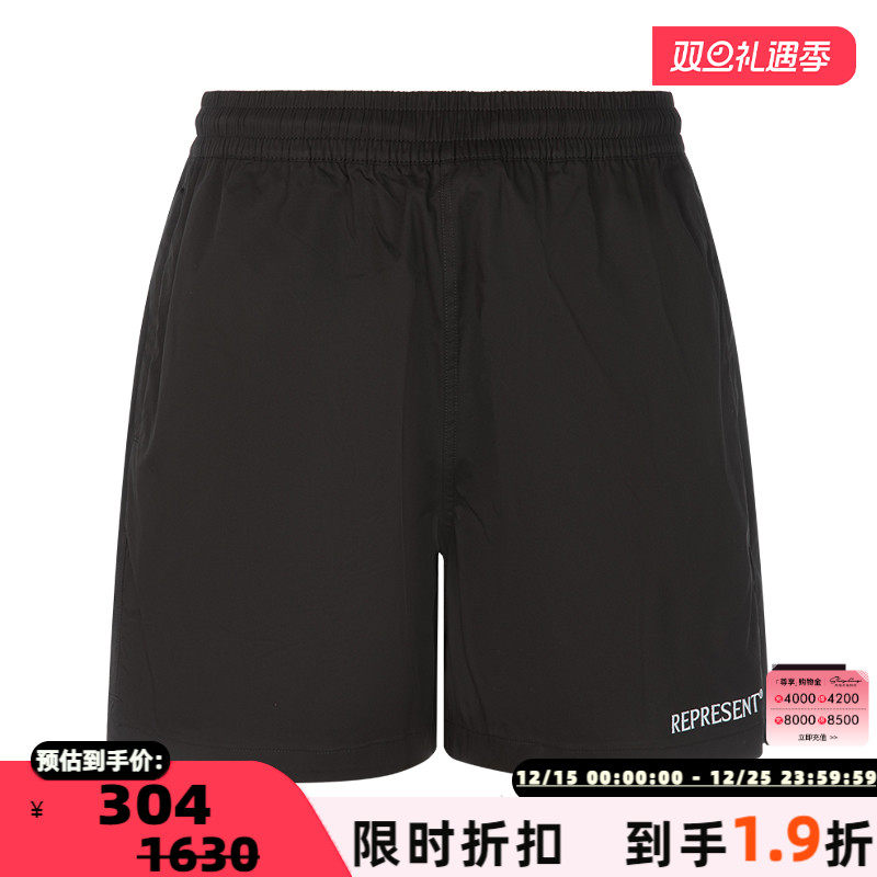 REPRESENT运动百搭松紧腰短裤