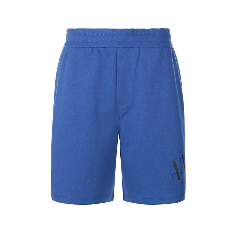 Armani阿玛尼AX 男士偏厚运动休闲短裤LOGO图案银泰百货 300095