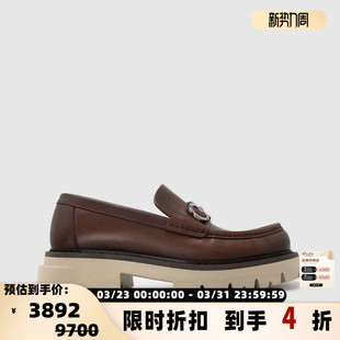 银泰百货 牛皮革马衔扣厚底乐福鞋 301604 男士 FERRAGAMO菲拉格慕