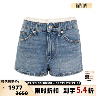 银泰百货精品 水洗产品 301574 Wang女士牛仔短裤 Alexander