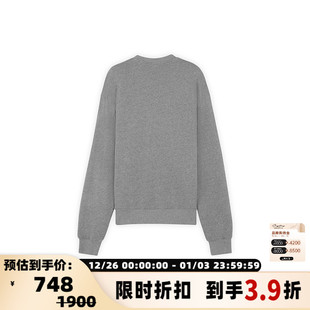 套头卫衣银泰百货 小狐狸刺绣圆领长袖 Maison Kitsune日常休闲男士