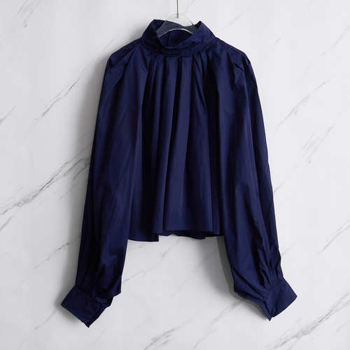 JIL SANDER 潮流都市女士花苞型碎褶娃娃罩衫银泰百货精品 301596